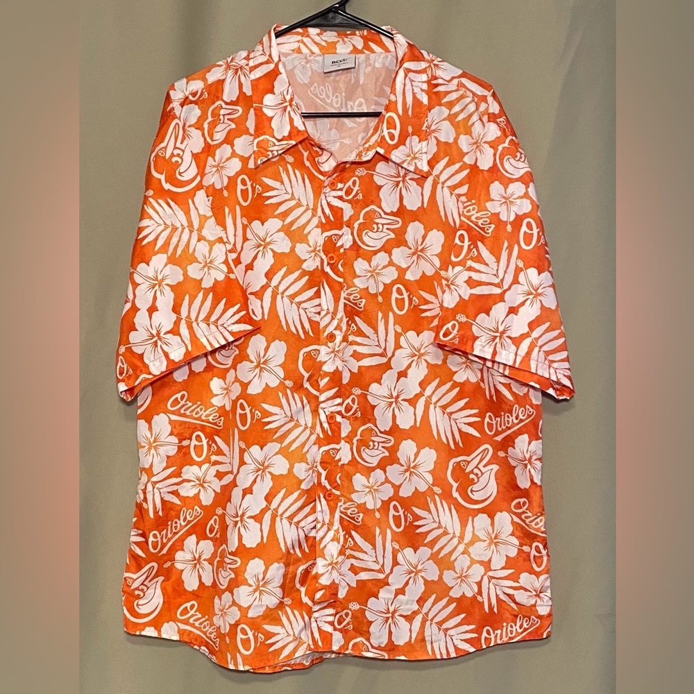 Baltimore Orioles  Baseball 2022 Birdland Hawaiian shirt Orange Siz XL
